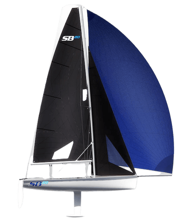 SB300 Mainsail with Battens and Bag - Devoti Sailing
