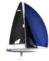 SB302 Gennaker with Simple Bag (Red , White or Dark Blue) - Devoti Sailing